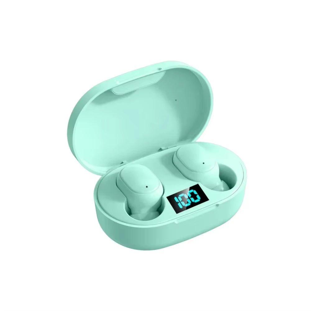 E6S Wireless Earbuds – Noise-Canceling In-Ear Headphones with LED Display Charging Case, Waterproof & Stereo Sound