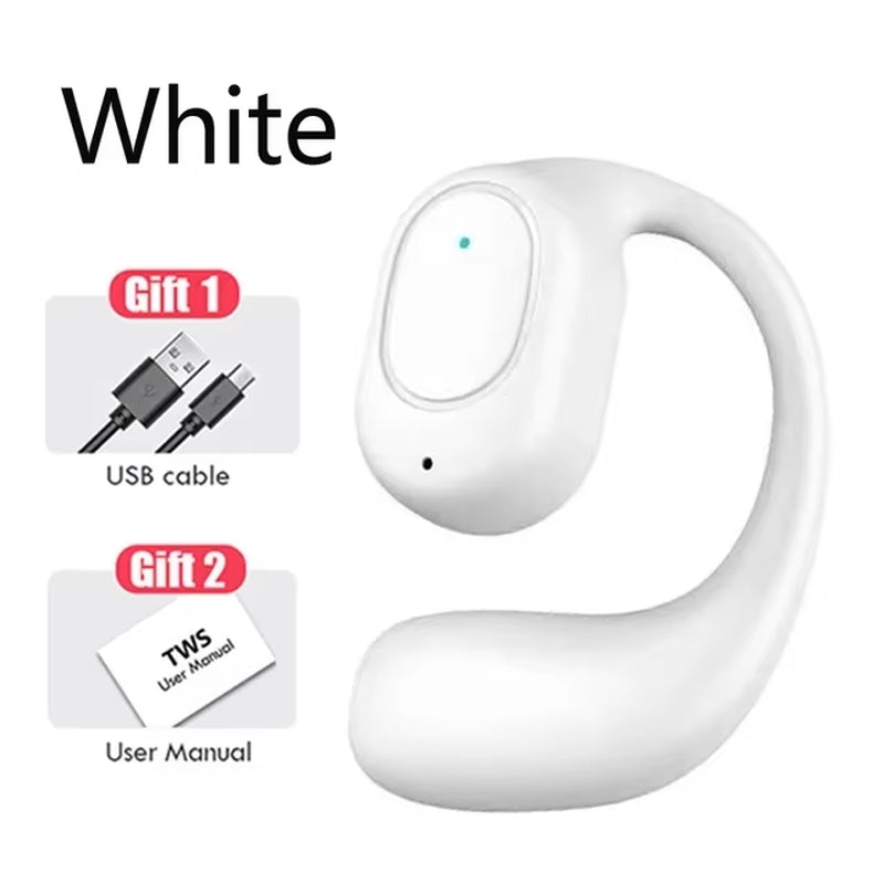 Wireless Headphones Bluetooth Headset with Microphone Bone Conduction Handsfree Noise Canceling Earphones for Driving Audifonos