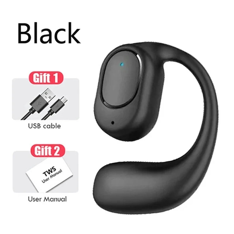 Wireless Headphones Bluetooth Headset with Microphone Bone Conduction Handsfree Noise Canceling Earphones for Driving Audifonos