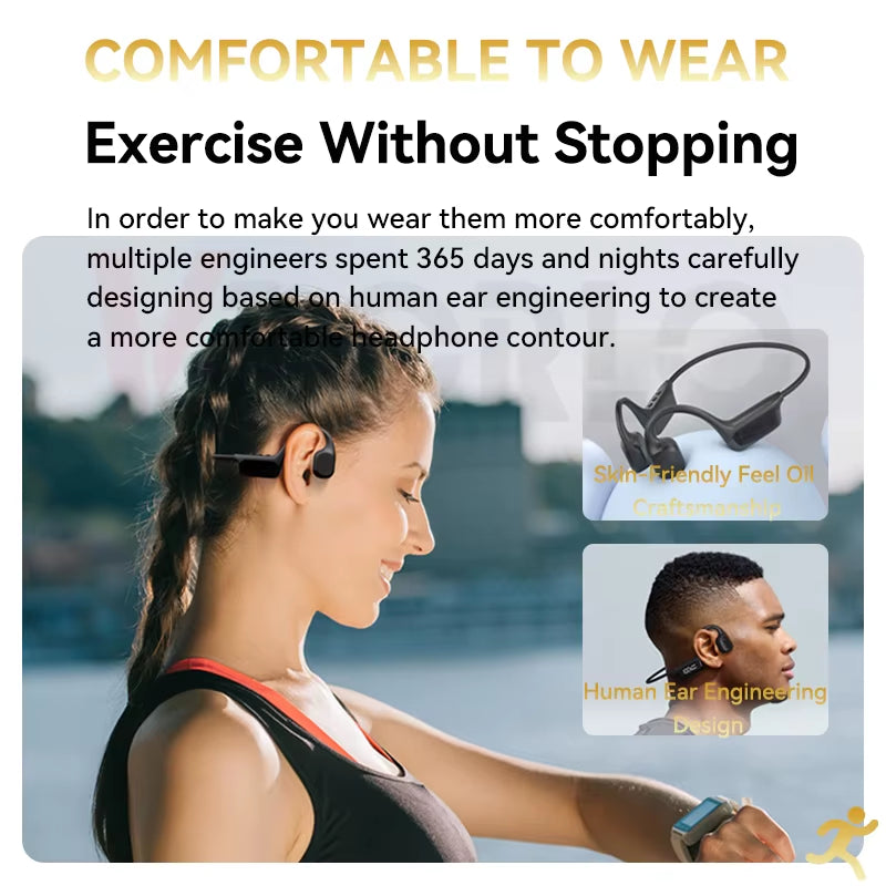 Xiaomi Bone Conduction Earphones IPX8 Waterproof Headset for Swimming Bluetooth 5.4 Wireless Sport Headphones MP3 32G RAM