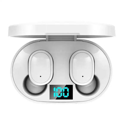 E6S TWS Wireless Bluetooth 5.0 Headphones – Waterproof Sports Earphones with Mic, Stereo Sound, Compatible with iPhone, Xiaomi, Vivo, Oppo