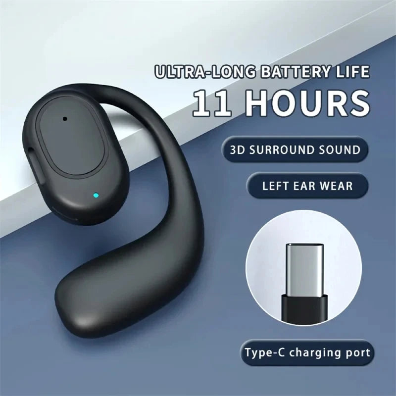 Wireless Headphones Bluetooth Headset with Microphone Bone Conduction Handsfree Noise Canceling Earphones for Driving Audifonos