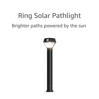 Solar Pathlight - Outdoor Motion-Sensor Security Light, Black (Bridge Required)