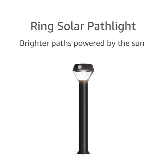 Solar Pathlight - Outdoor Motion-Sensor Security Light, Black (Bridge Required)