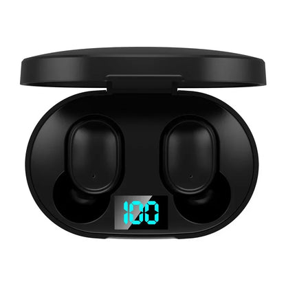 E6S TWS Wireless Bluetooth 5.0 Headphones – Waterproof Sports Earphones with Mic, Stereo Sound, Compatible with iPhone, Xiaomi, Vivo, Oppo