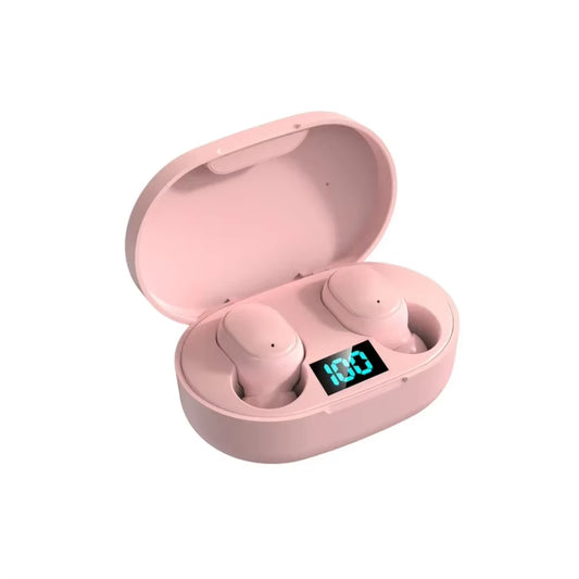 E6S Wireless Earbuds – Noise-Canceling In-Ear Headphones with LED Display Charging Case, Waterproof & Stereo Sound