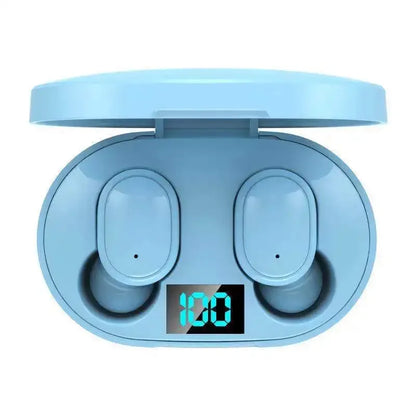E6S TWS Wireless Bluetooth 5.0 Headphones – Waterproof Sports Earphones with Mic, Stereo Sound, Compatible with iPhone, Xiaomi, Vivo, Oppo