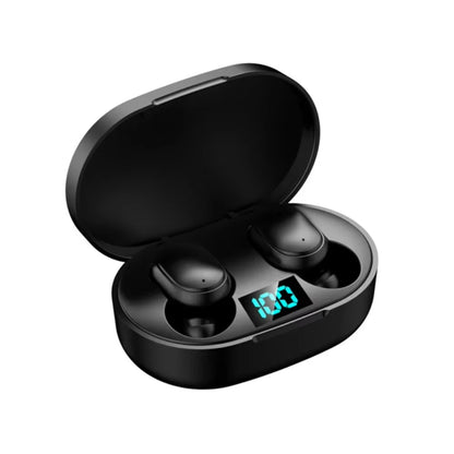 E6S Wireless Earbuds – Noise-Canceling In-Ear Headphones with LED Display Charging Case, Waterproof & Stereo Sound