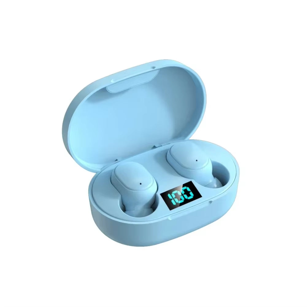 E6S Wireless Earbuds – Noise-Canceling In-Ear Headphones with LED Display Charging Case, Waterproof & Stereo Sound