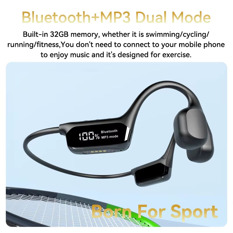 Xiaomi  Bone Conduction Earphones IPX8 Waterproof Headset for Swimming Bluetooth 5.4 Wireless Sport Headphones MP3 32G RAM