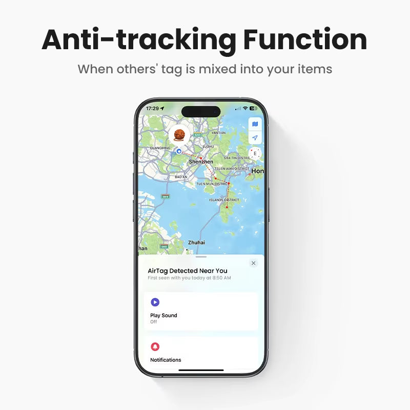 Finder SmartTrack Link – MFi-Certified Bluetooth GPS Tracker with Apple Find My, Smart Tag for Keys, Earbuds, Luggage & iOS Devices